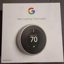 Nest Learning Thermostat (stainless steel)