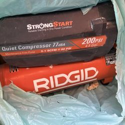 Ridgid 200psi 4.5gal Portable Electric Quiet Air Compresser 
