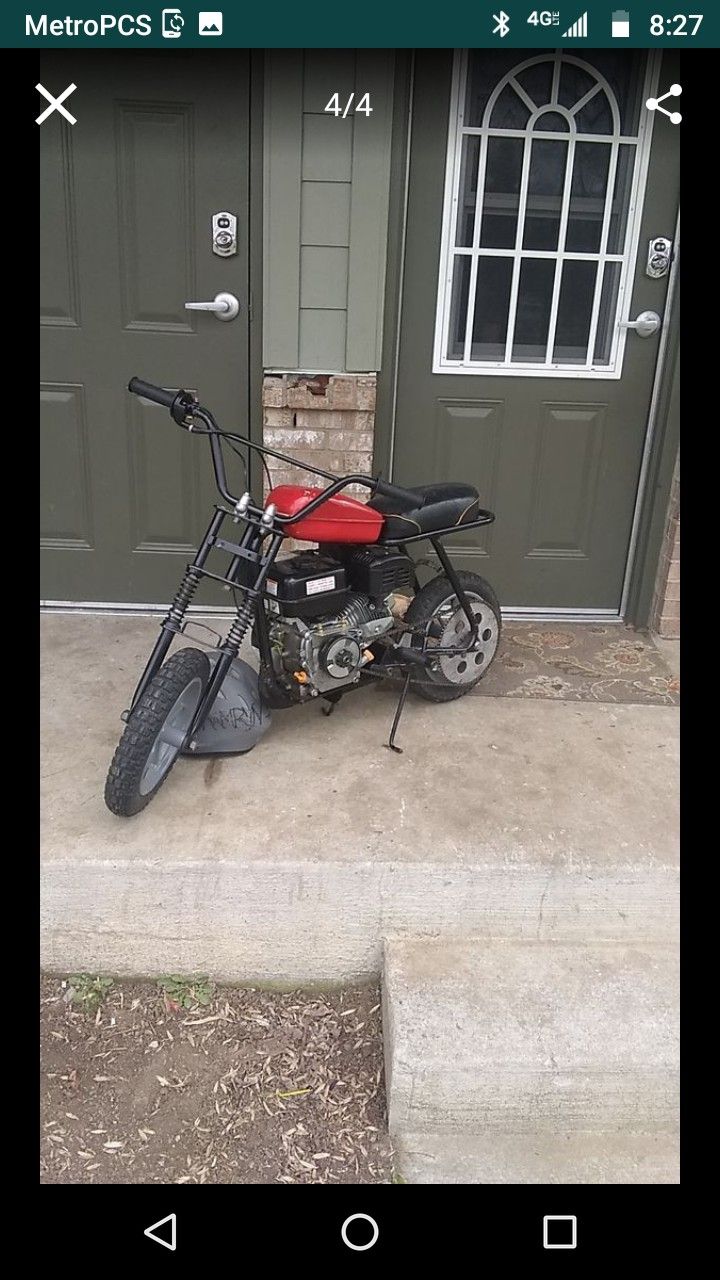 Rupp mini bike with a predator 212cc