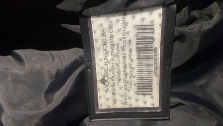 Black moose knuckle coat size large