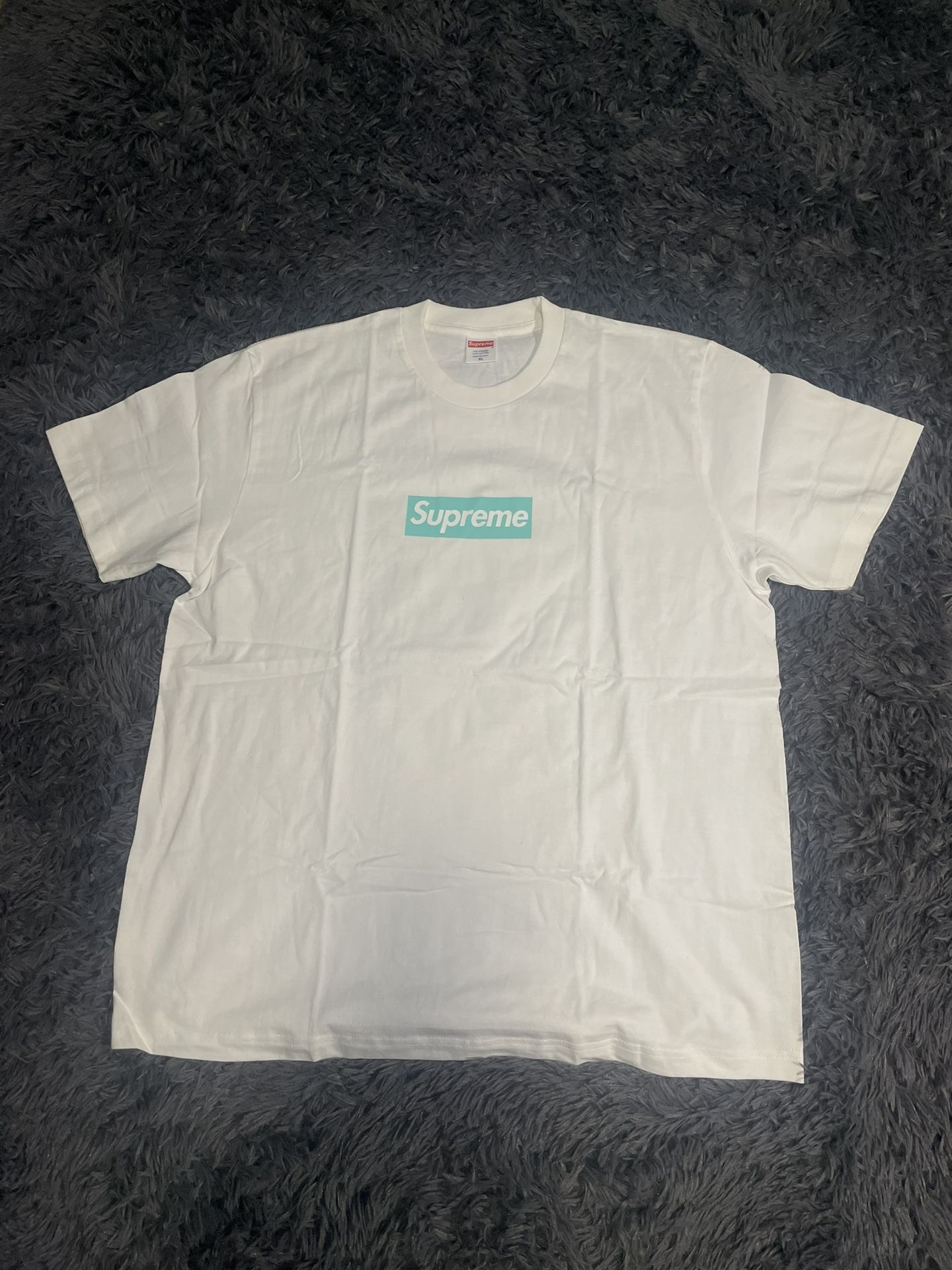 Tiffany & Co. Supreme Box Logo T-Shirt Men White Men Size XL