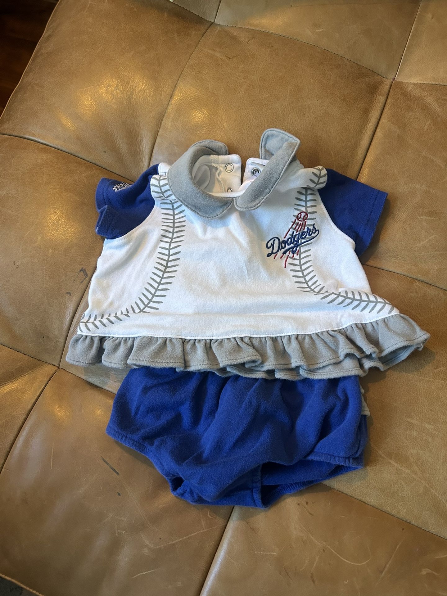 Dodgers 2 Piece Baby Girl Outfit