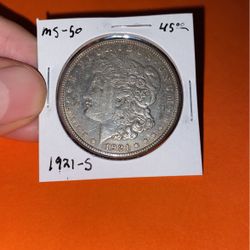1921-S  Morgan Silver Dollar 
