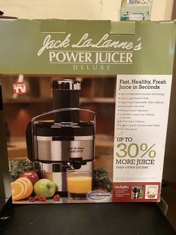 Jack La Lanne’s Power Juicer Deluxe - Black/stainless Steel - Like New
