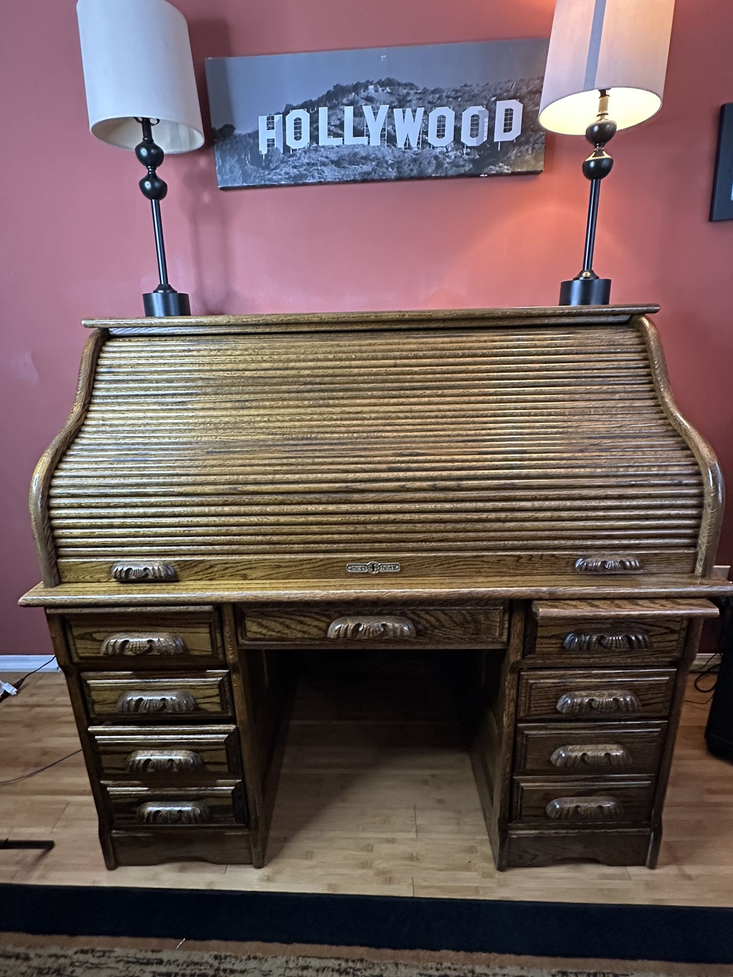 Vintage Roll Top Desk