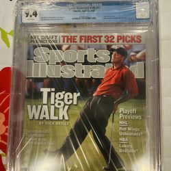 9.4 Graded Tiger Woods Sports Illustrated Magazine