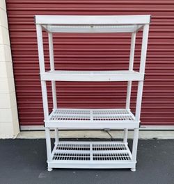 46”w, 18”d, 56”h, Storages rack shelves