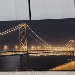 beautiful large 53 by 18 inch wall art. (MUST SELL TODAY)