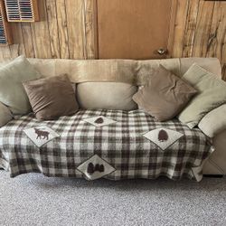 Couch Loveseat & Oversized Chair Set
