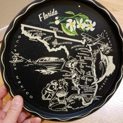 Florida State Vintage Black Beer Tray