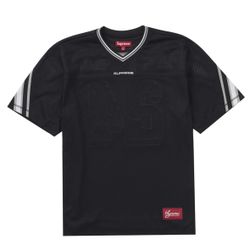 Supreme Jacquard Rib Football Jersey Black Size Small (Brand New)