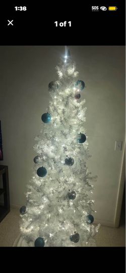 7 Ft Christmas Tree with Lights, Skirt, Ornaments, Speaker