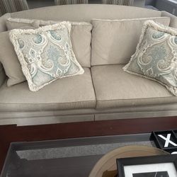 Ethan Allen Sofa with Accent Pillows