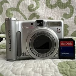 Canon PowerShot A700 camera