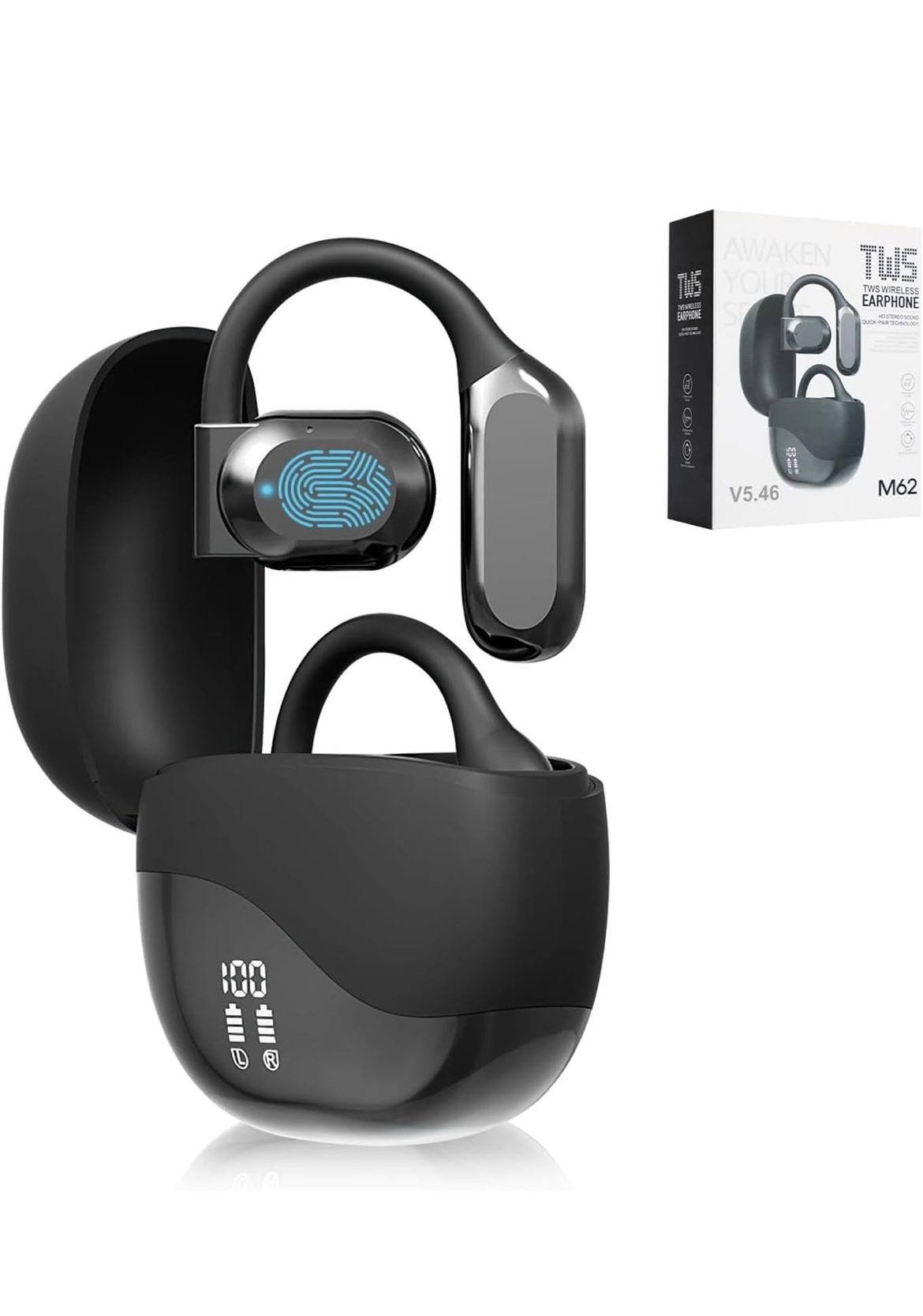 Real Time Language Translator Earbuds, 2025 New Ai Translation Earbuds Translation Pods for Android iOS, 144-Language Wireless Bluetooth Headphones Tr