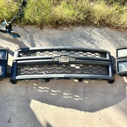 2014 2015 Chevrolet Silverado Grill Headlight Parts 