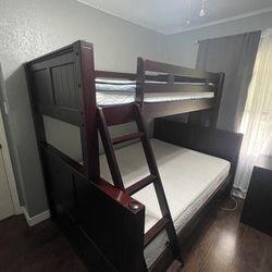 Twin and Full bunk bed