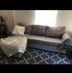 Grey sectional sofa