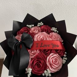 Flower Bouquet/ Valentine Gift/ Valentine Bouquet/ Flower Arrangement/ Ramo Buchón 