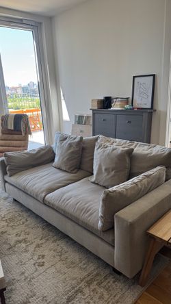 West Elm Harmony 82” Down Blend Velvet Sofa – Excellent Condition