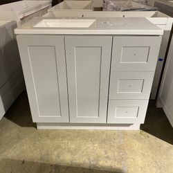 Grey 37 Inch Vanity Nice With Lots Of Space 