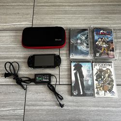 Sony PSP Portable System Bundle With 4 RPG Games. Great Condition  