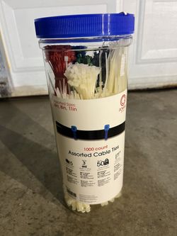 Assorted Zip Cable Ties 1000 Ea