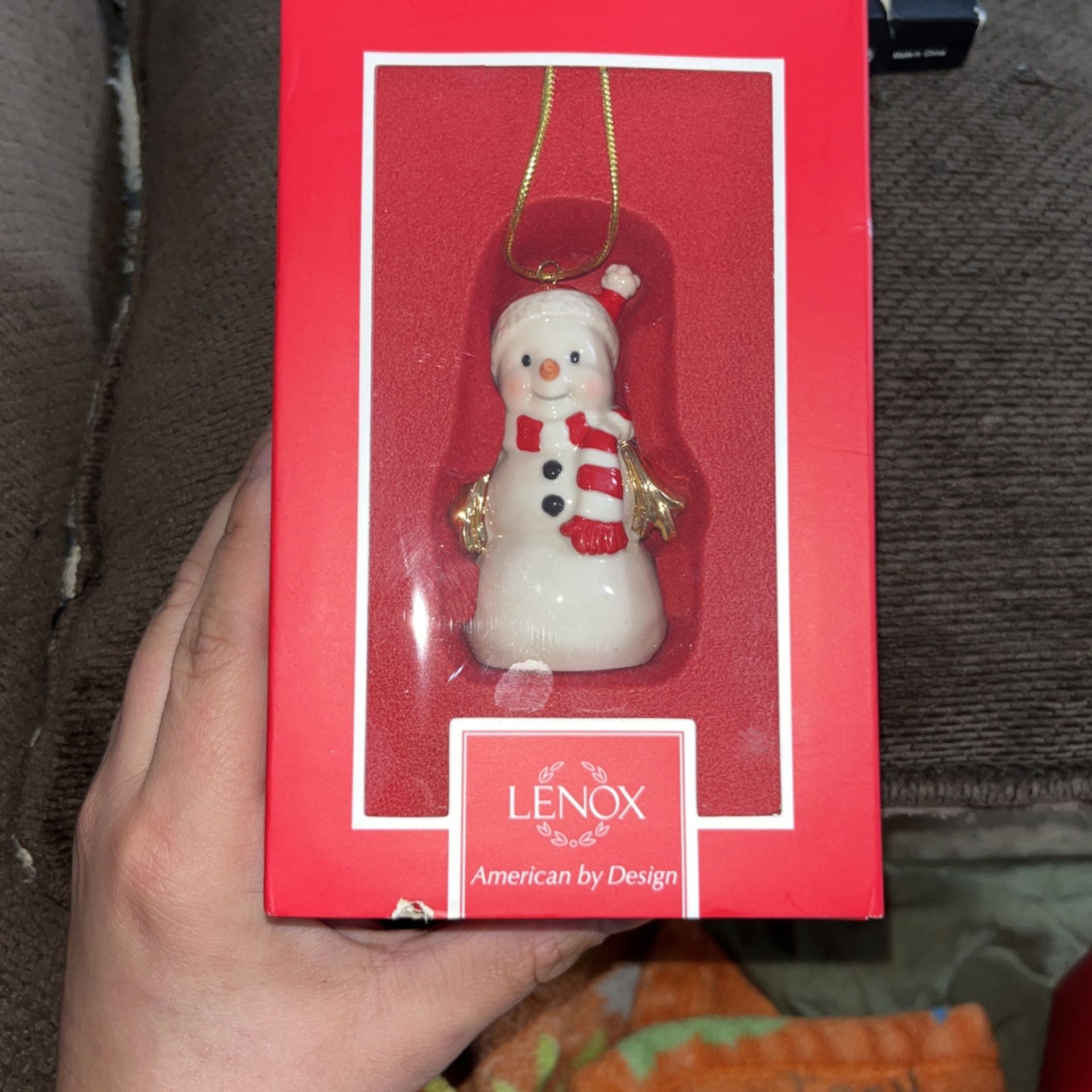 Lenox Collectible Porcelain Snowman Figurine