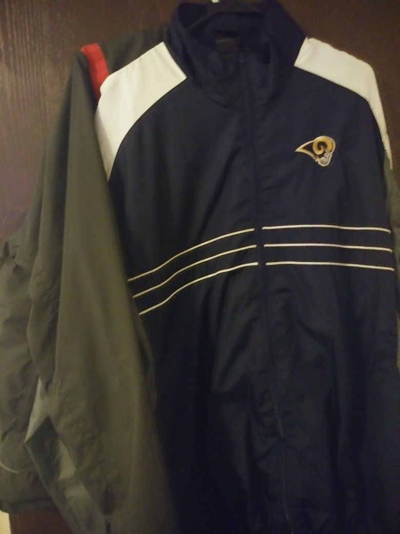 Rams and Budweiser Jackets $10