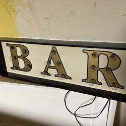 Light Up Bar Sign 