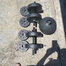 Vendo Este Set De Pesas Muy Baratas 