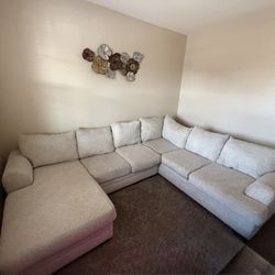 Beige Sectional  