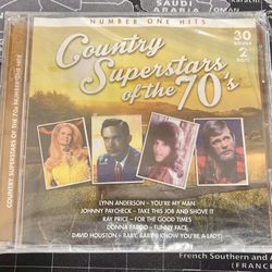 Number One Hits Country Superstars Of The 70s 2-Disc Set