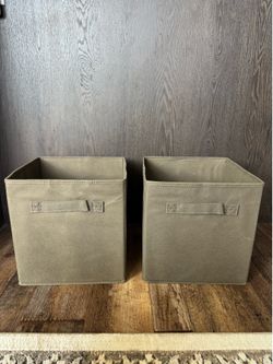 Set of 2 Fabric Storage Cubes