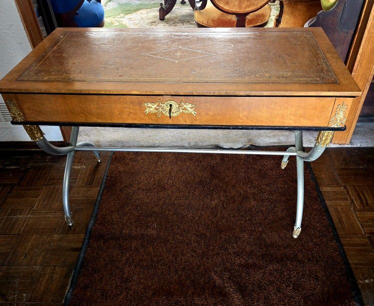 Antique 1920s Regency Style  Neo Classical Desk