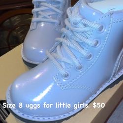 Purple Leather Uggs For Kids