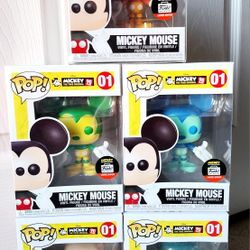 Funko Pop Disney Mickey Mouse Color Exclusives