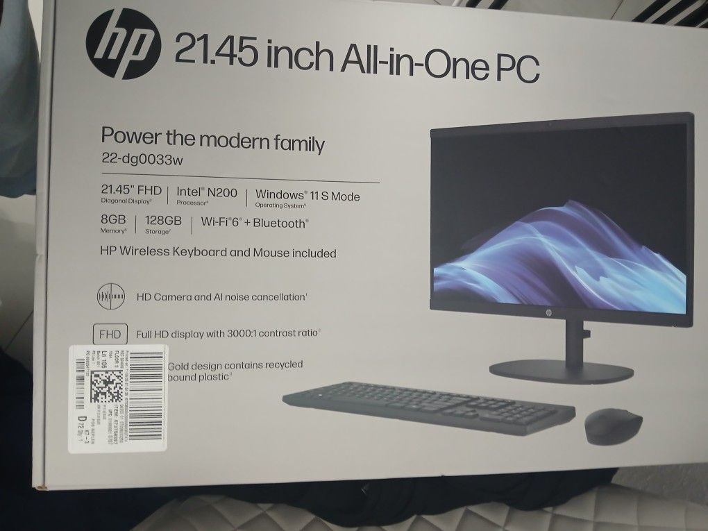 Hp 21.45 Inch All In One 22-dg0033w