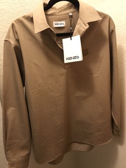 Kenzo Tan Longsleeve Button Shirt