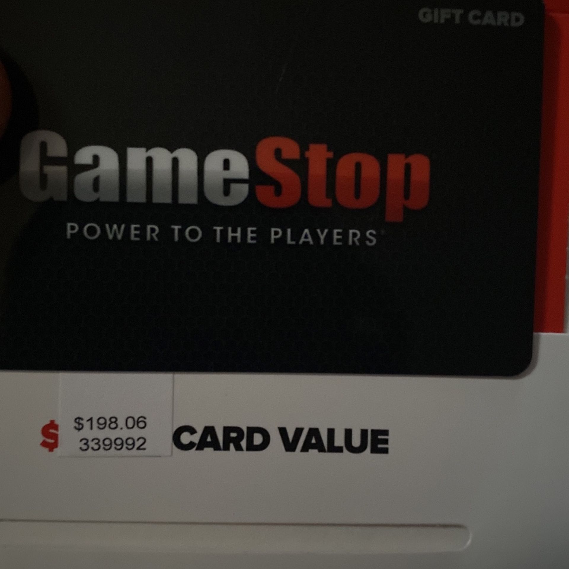 Game Stop Card