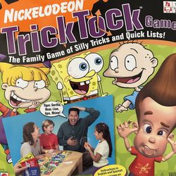  Nickelodeon Trick Tock Board Game. 2002 Mattel Family Game 