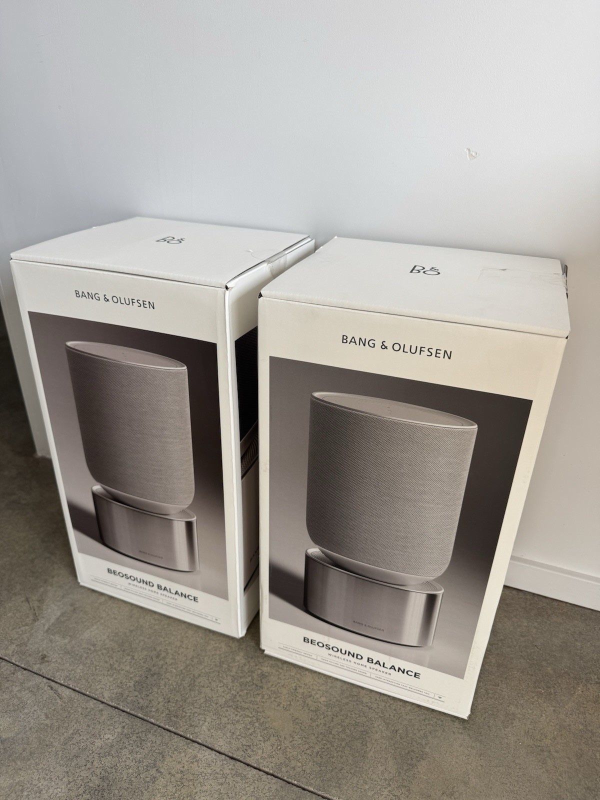 Bang & Olufsen Beosound Balance Stereo Pair - Natural Aluminum