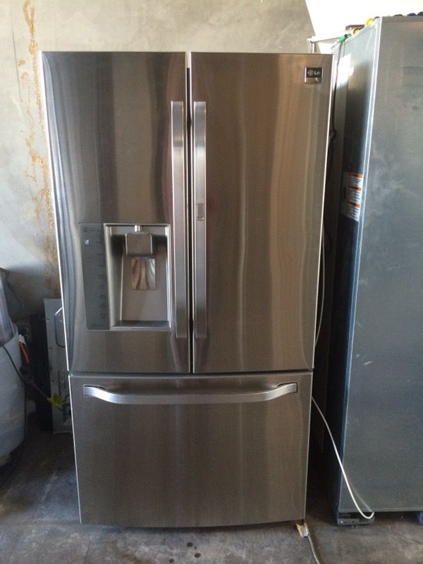 Lg french door stainless steel counter depth fridge model LSFD2491ST