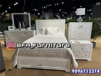 New  4pcs Queen size bedroom set with Orthopedic mattress