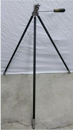 Vintage Albert Specialty Co Camera Tripod with Steel Legs, Bakelight Handle