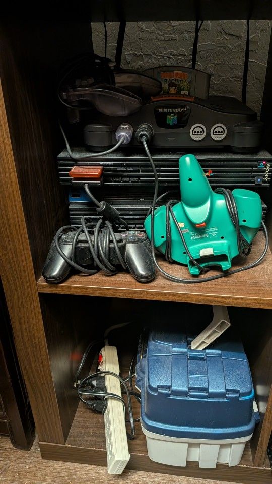 Vintage Gaming Bundle: 2x PS2, 1xN64, 1 x Pelican Console Switcher, 50+ games from various consoles