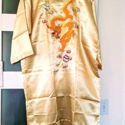 Dragon Phoenix Satin Nightgown