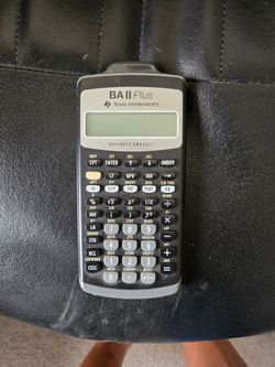 Texas instrument calculator BA ll plus
