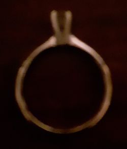 "LadiesWedding Ring" 1/4 Carat White Gold. Size 6 1/2