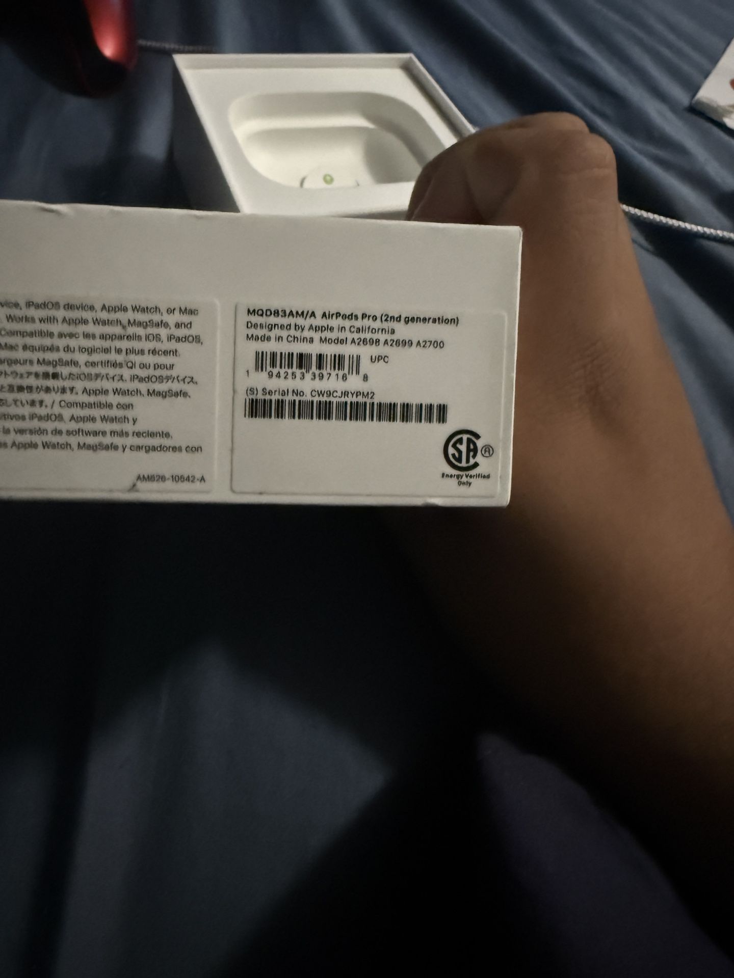 AirPods Pro Gen 2 Lightning Cable